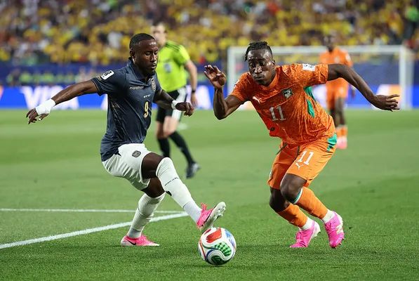 Diomandé estuvo imparable en el debut ante Ecuador (Getty Images).