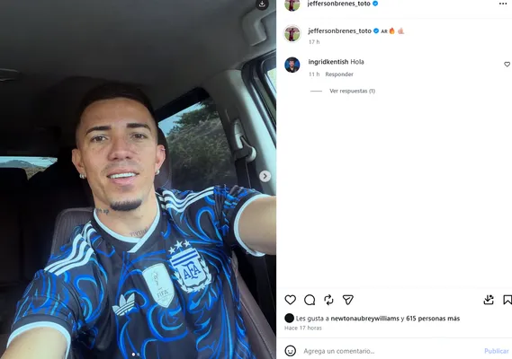Jefferson Brenes se puso la de Argentina.