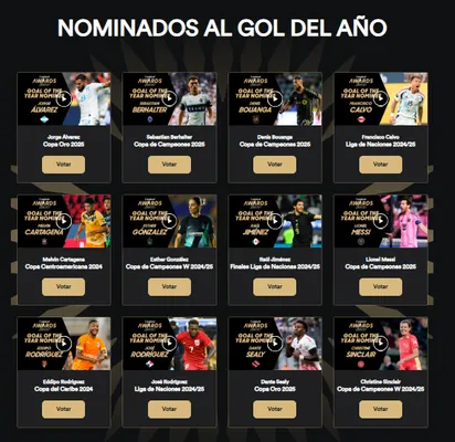 A través de la página de Concacaf se podrá votar al mejor gol del año.