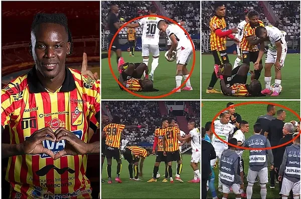Momento exacto donde la polémica se desató entre Rubilio Castillo y Joel Contreras. Imagen de (Marca Colombia).