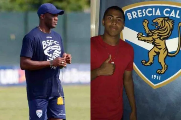 David Suazo (entrenador) y Rigoberto Rivas (jugador) fueron parte de la historia del Brescia que desapareció.