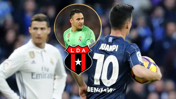 Juanpi le marcó al arquero tico en el Bernabéu.