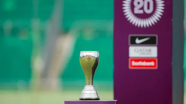 El trofeo del Premundial Sub-20. (