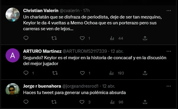 En los comentarios se burlaron del periodista.