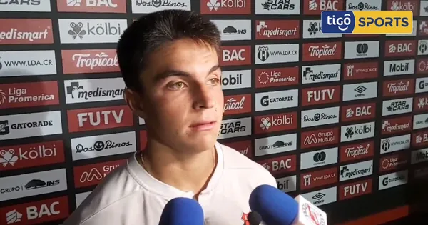 Santiago van der Putten post partido con Alajuelense / Tigo Sports