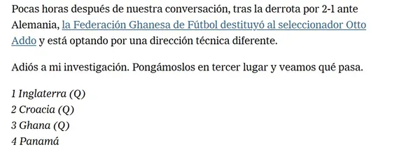 Extracto de la nota del periodista Sebastian Stafford-Bloor.