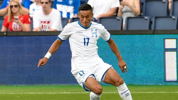 Andy Najar con la Selección de Honduras