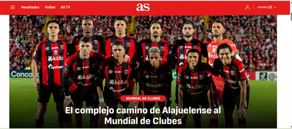 El prestigioso medio AS habla del caso Alajuelense (AS).