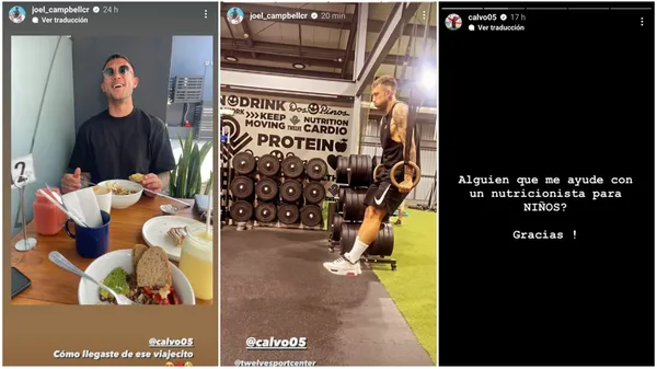 Las publicaciones de Joel Campbell junto a Francisco Calvo. (