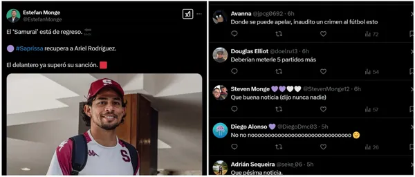 Los comentarios sobre la vuelta de Ariel Rodríguez.