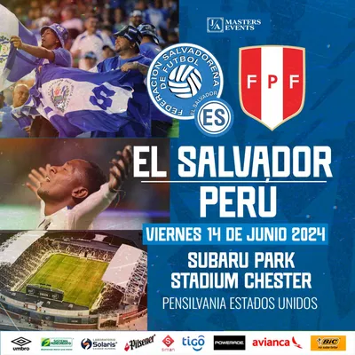 El Salvador jugará ante Perú en Pensilvania, Estados Unidos. (