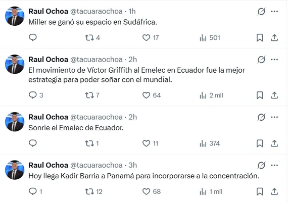 Captura de X.