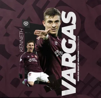 Kenneth Vargas fue comprado en el Hearts. (
