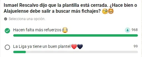La afición de Alajuelense pide más fichajes.