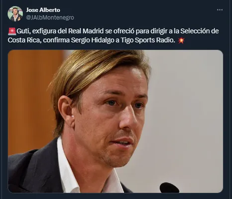 Guti, ex jugador del Real Madrid 