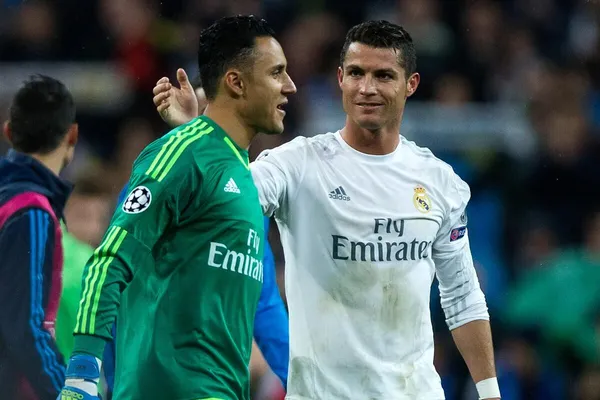 Keylor Navas y Cristiano Ronaldo