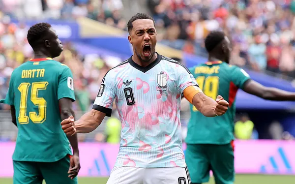  Youri Tielemans resccató a Bélgica con su doblete ante Senegal (Getty Images).