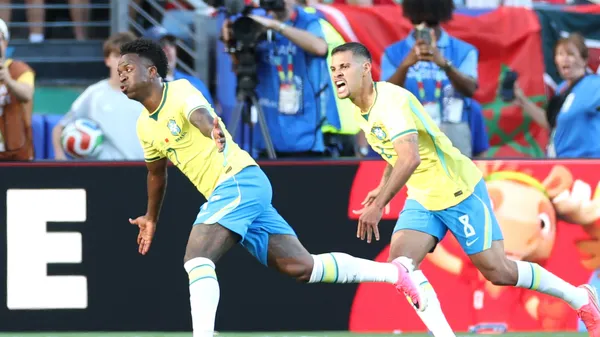 La IA proyecta a Vinicius como uno de los probables goleadores de la jornada mundialista (Getty).