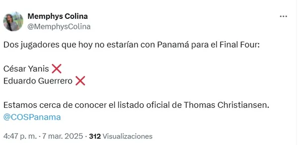 Captura de X.