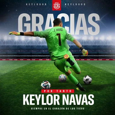 El posteo de la Fedefútbol por Keylor Navas. (