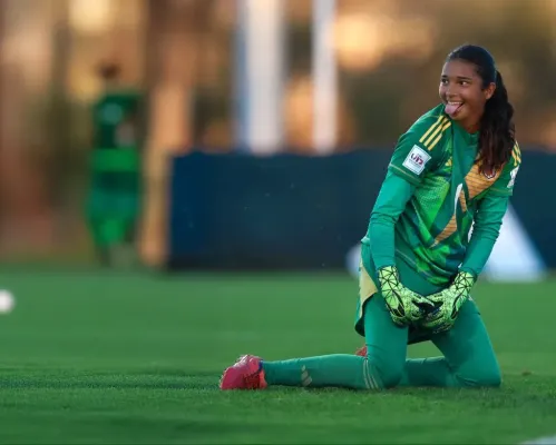 Valeria Fernández con La Sele.