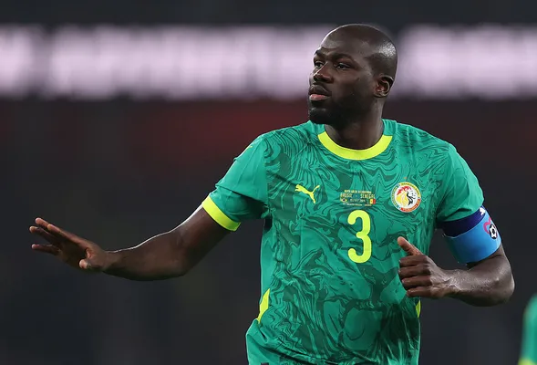 Kalidou Koulibaly, el portentoso capitán de los Leones (Getty Images).