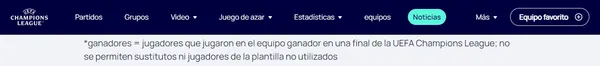 La UEFA es clara respecto a los jugadores que se consideran campeones de Champions League (