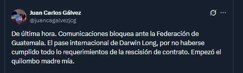 El periodista Juan Carlos Gálvez en su cuenta oficial de X