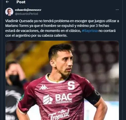 Mariano Torres - Saprissa