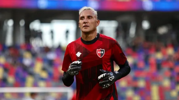 Keylor Navas con Newell’s