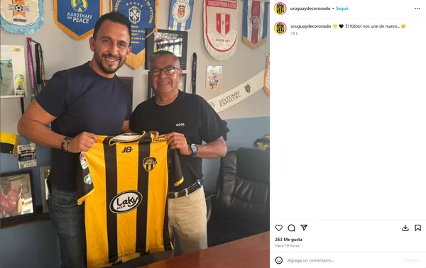 Randall Azofeifa ya fue presentado en CS Uruguay. (Instagram)