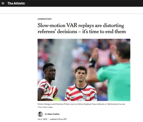 La contudente editorial del The New York Times contra el VAR.