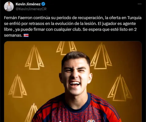 Fernán Faerron no tiene club todavía. (