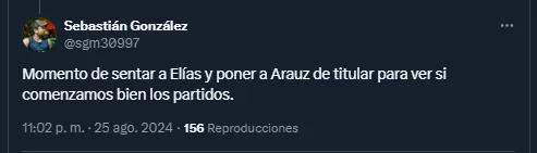 Aficionados de Herediano sobre Elías Aguilar 