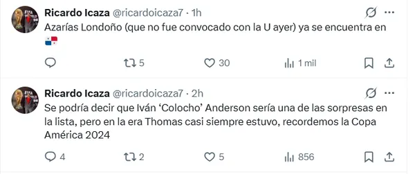 Captura de X.