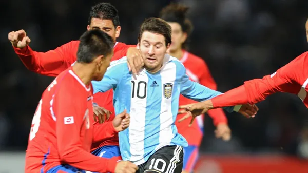 Argentina y Costa Rica se enfrentaron por la Copa América 2011. (