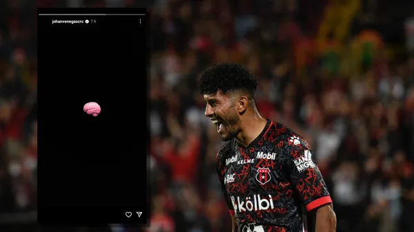La publicación de Johan Venegas que marcaría una molestia en Alajuelense. (