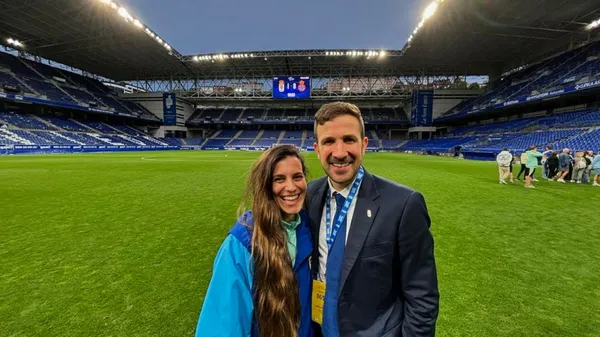 Agustín Lleida vive un gran momento en el Real Oviedo. (