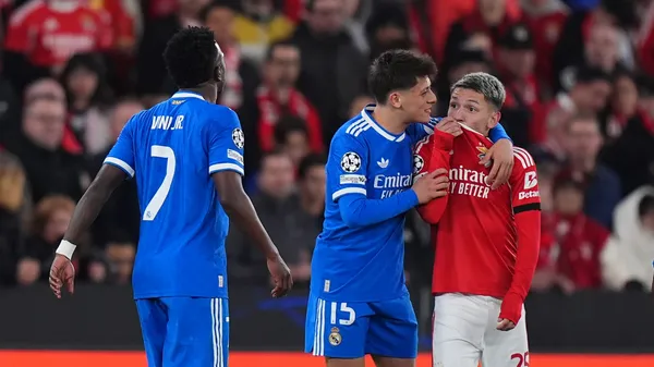 Vinicius vs. Prestianni en Chanmpions League, el duelo de la polémica. (Getty Images)