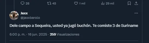Mensajes de hinchas sobre Keylor Navas en X.