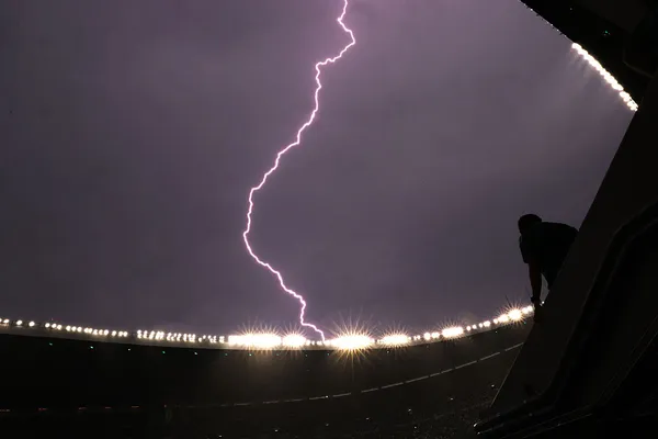 El protocolo de la FIFA para tormentas eléctricas ya obligó a retrasar algunos partidos del Mundial 2026 (Getty Images).