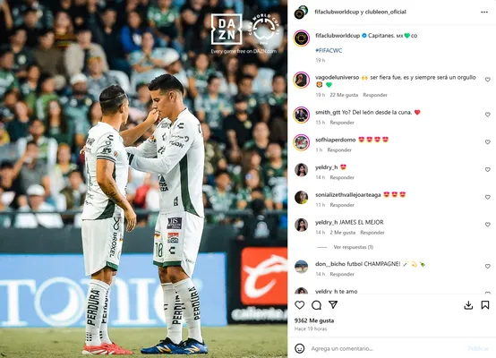La FIFA viene jugando fuerte con James Rodríguez y el Mundial de Clubes. (Instagram)