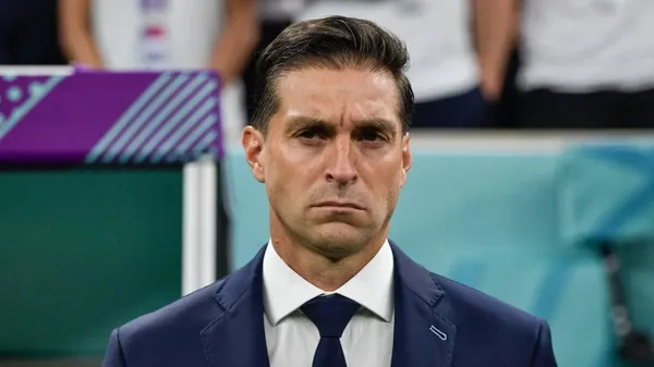 Diego Alonso dirigió a Uruguay en Qatar 2022. (