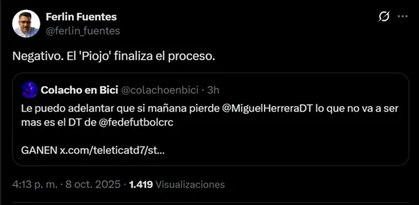Ferlín Fuentes confirma la continuidad de Miguel Herrera. (