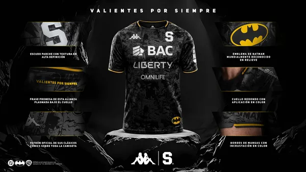 Increíble diseño de Saprissa en alianza con Warnerr Bros. (