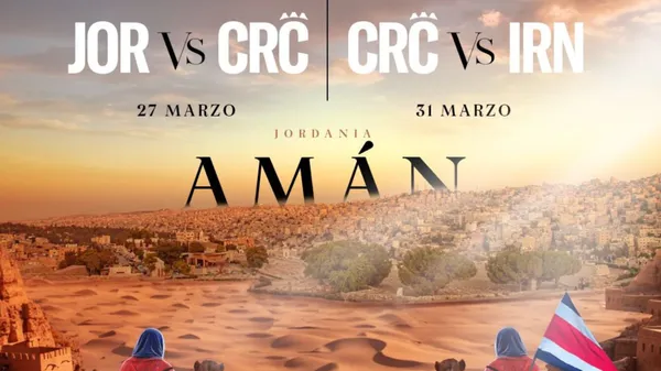 Costa Rica disputará sus amistosos ante Jordania e Irán. (