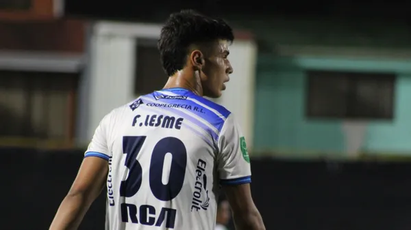Lesme, con la camiseta de Celaya. (Instagram)