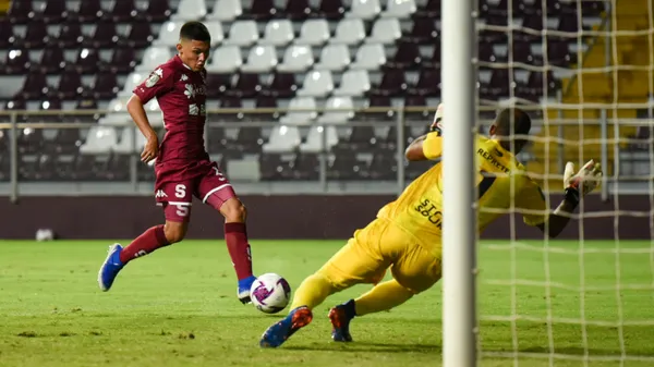 El primer y único gol de Jostin Tellería en el Deportivo Saprissa llegó en 2020, en la goleada 4-0 contra Limón FC. (