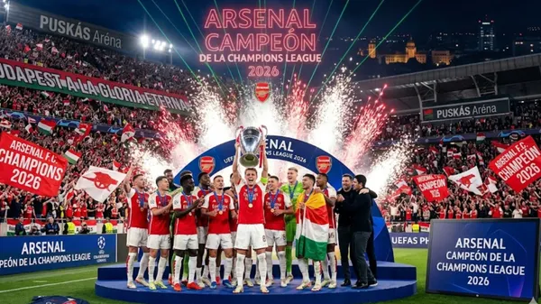 La IA ve al Arsenal campeón de la Champions League. (Gemini)