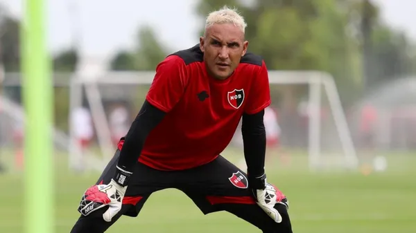 Keylor Navas con Newell's